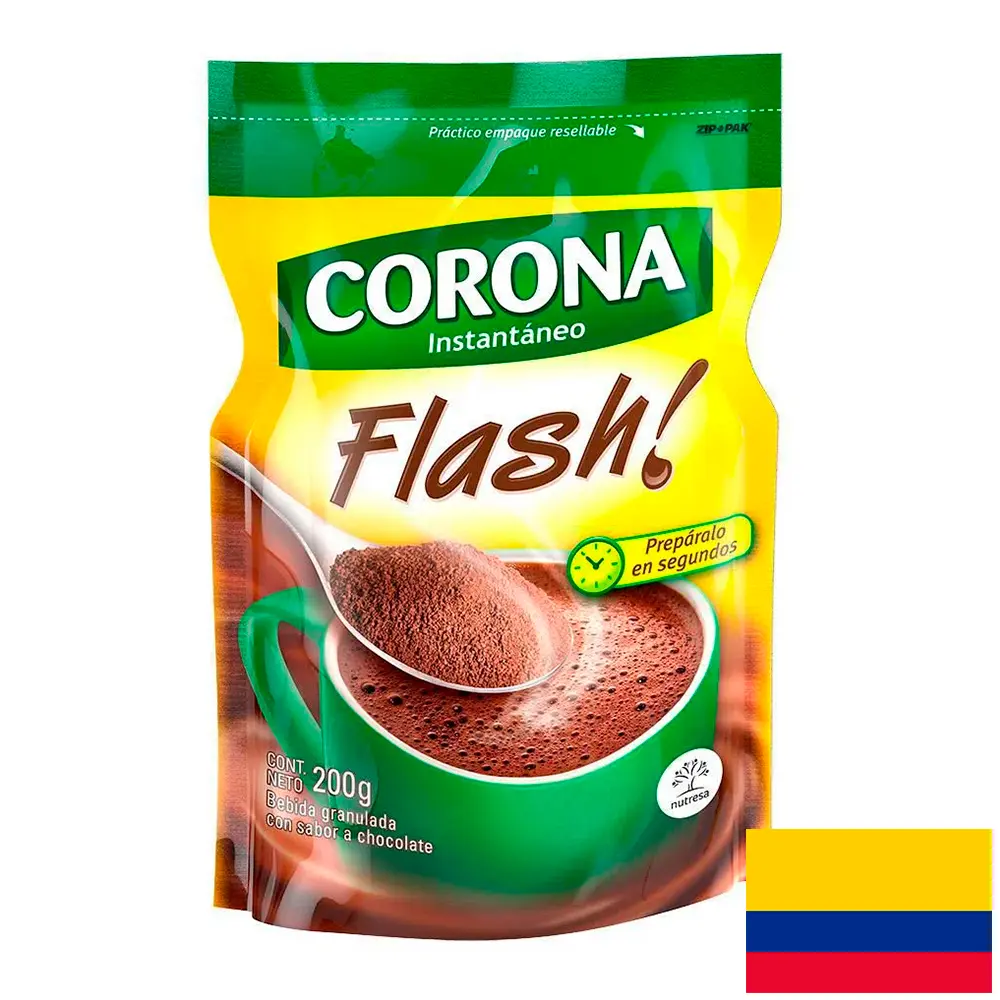 Chocolate Instantaneo Corona 200 gr 1 Chocolate corona instantaneo 200 Grs