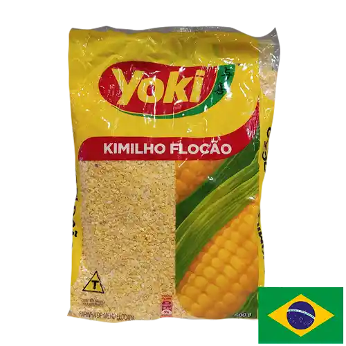 Harina de Maiz Amarillo de 500gr. Hecho en Brasil