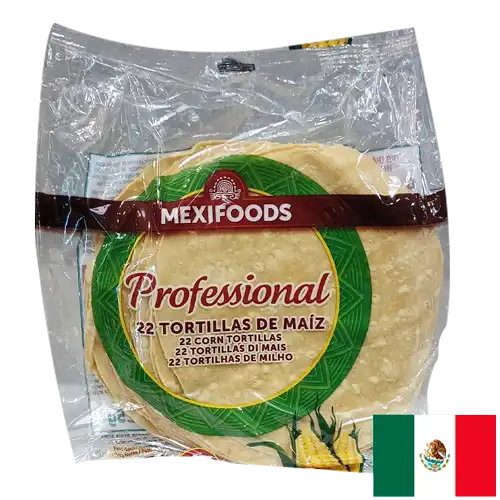 Tortillas de Trigo 22 Und. 12 cm Mexifoods 360 gr