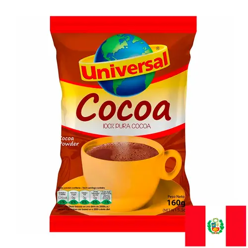 Cocoa en Polvo 100% Puro Universal 160 gr