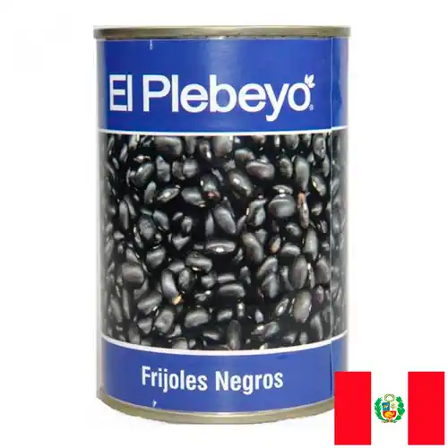 Frijoles Negros Hervidos El Plebeyo 400 gr